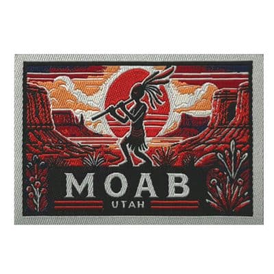 Flute Player Woven patch