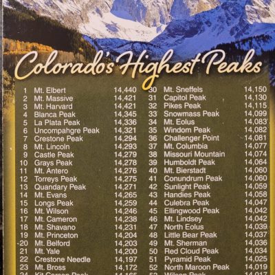 Postcard #80 14ers of Colorado