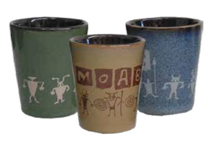 Glazed shot glass