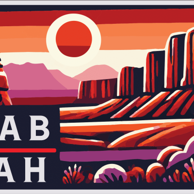 Delicate Arch sticker-r