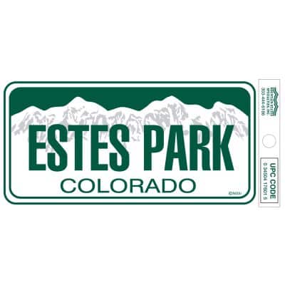 Mini License plate sticker-r