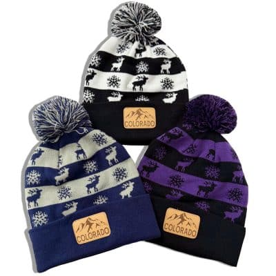 Leather Patch Beanie