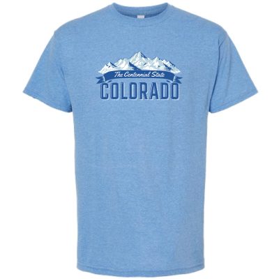 Adult Tee, Htr. Blue Mtn, S26-3