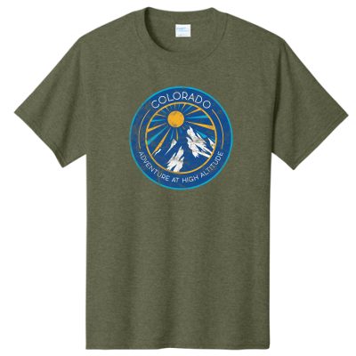 Adult tee, Green, Circle