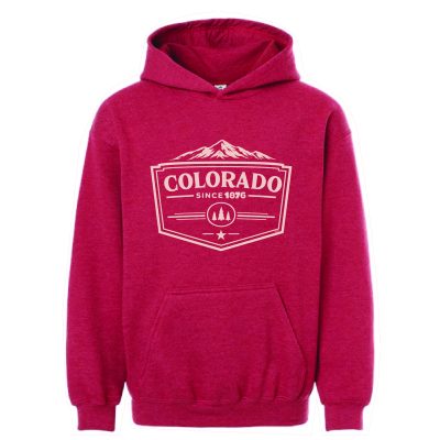 Youth Hoodie, Htr Red, S26-15