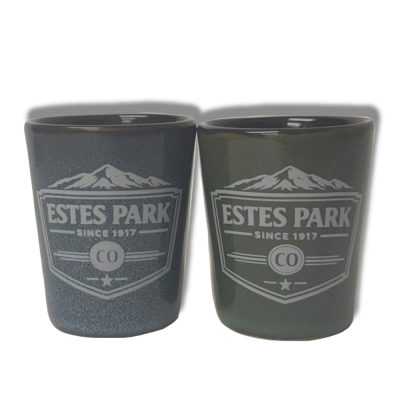 Glazed shot glass
